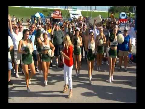 Liz Horton Does Weather at Coke Zero 400