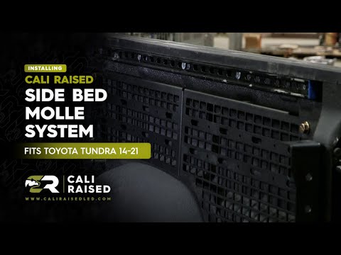 How to Install Side Bed Molle System for 2014-2021 Toyota Tundra | Cali Raised