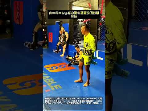 スーパーレックも驚く華麗な回転蹴り技 #mma #muaythai #kickboxing #athlete #sports