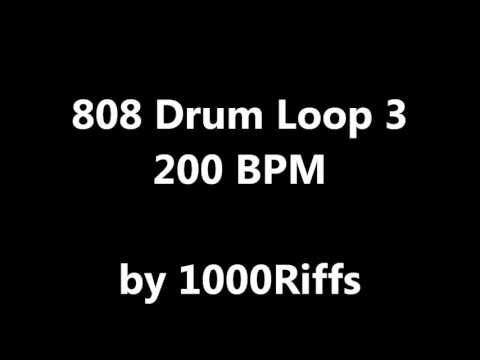 808 Drum Loop 3 : 200 BPM - Beats Per Minute