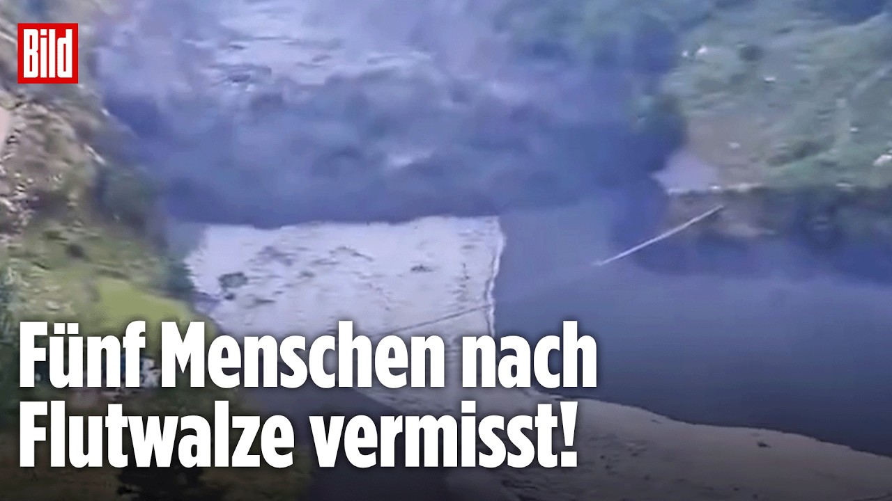 MONSTERWELLE IN NEPAL: Sturzflut reißt Häuser und Brücken mit sich