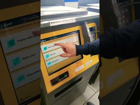 Sending mail using the terminals | La Poste