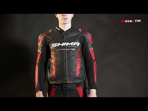 Bunda na motorku Shima STR 2 0 černo červená