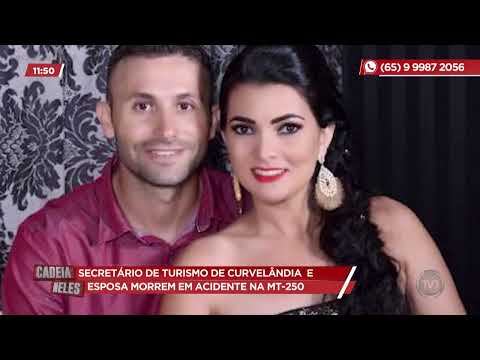 Secretário de Turismo de Curvelândia e esposa morrem em acidente na MT-250