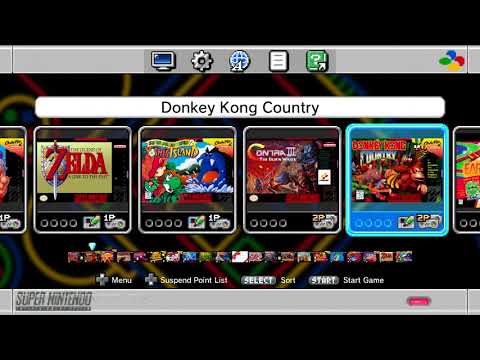 Nintendo SNES Mini The Menu And Games