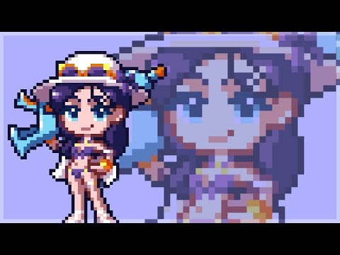 POOL PARTY CAITLYN PIXEL ART SPEEDPAINT - LilMissSunBear