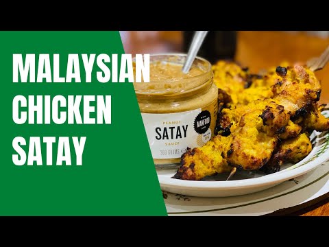 Malaysian Style Chicken Satay Recipe with satay sauce