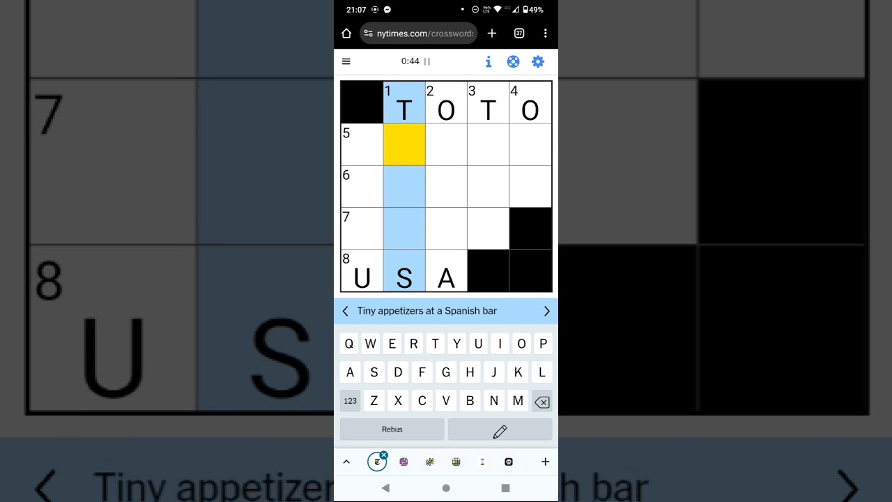 Speedsolving the NY Times Mini Crossword! (9 June 24) #words #wordgames #puzzlegame
