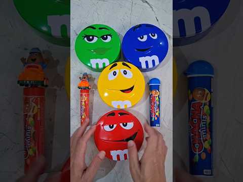 ASMR M&M’s Tins Opening | Satisfying Crinkle & Tapping #shorts