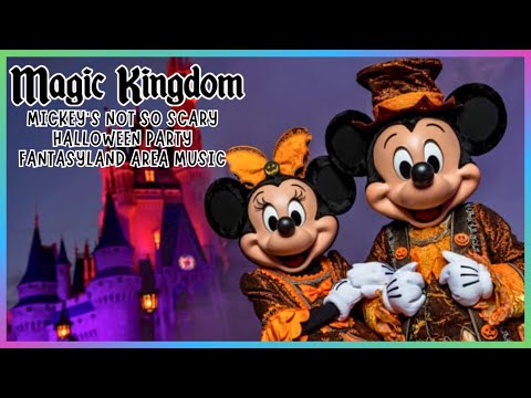 Mickey's Not So Scary Halloween Party Fantasyland Area Music | Disney Ambient Sounds