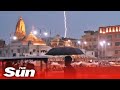 Lightning strike bolt kills 11 tourists at top of watch tower in India