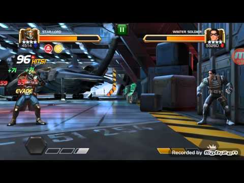 Marvel contest of champions- starlord vs winter soldier realm of legends