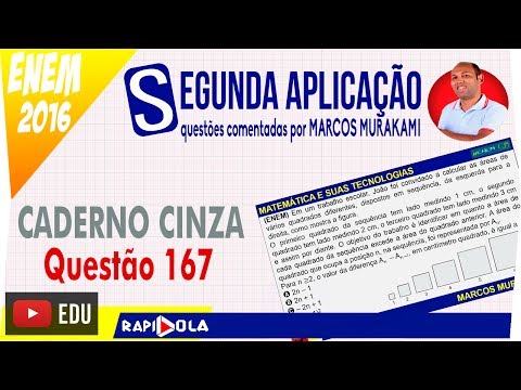 AREA OF A SQUARE: SECOND APPLICATION OF ENEM - QUESTION 167