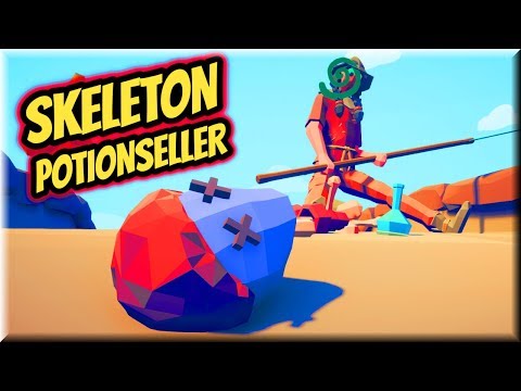 Skeleton Potionseller(aka Skeleton Larry) vs Every Unit(Almost) +Bonus(1/2) - TABS ORIGINAL MODS
