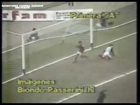 Rinaldi, Jorge 36' Argentinos vs San Lorenzo 2-4 Metro 1984 #EstadisticasCasla