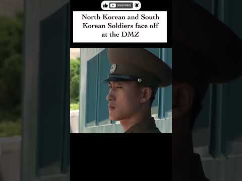 North vs South Koreas Soldiers Face Off at the DMZ 🇰🇵🇰🇷 #korea #dmz #military #koreanwar #soldier