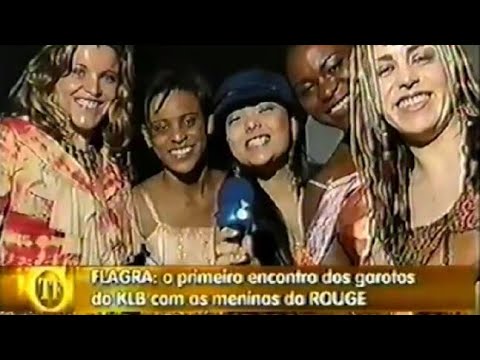 Rouge e KLB em noite de lançamento de DVD - Programa TV Fama/Rede TV 2002