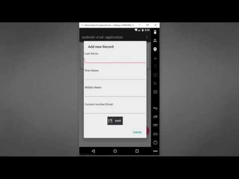 How to perform crud in android with recyclerview