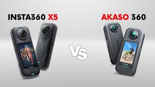 Insta360 X5 vs Akaso 360 Action Camera - Budget versus Expensive