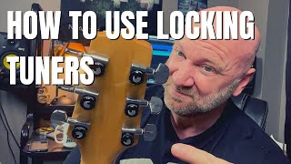 Video thumbnail for How to Use Locking Tuners on Acoustic Guitar (D'Addario Auto-Trim) by Jason Stallworth