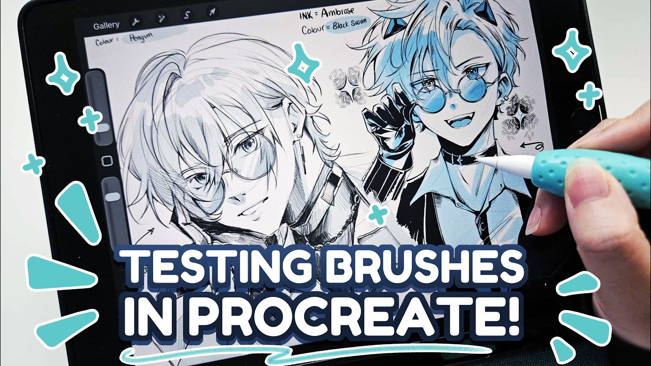 Playing with Brushes in Procreate! | Real time Sketching session~