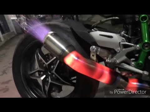 Kawasaki Ninja H2 Super Backfire super sport bike 😈😍
