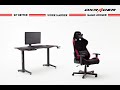 Bureau gamer DX Racer VI Métal -Imitation carbone / Noir