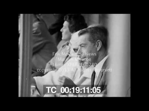 Very Rare Footage Of Marilyn Monroe and Joe Dimaggio At Baseball Game Nov 1961