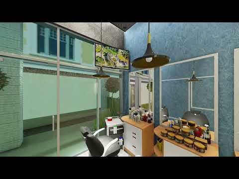 Stylish Barber Shop Interior Design;ቄንጠኛ የፀጉር ቤት የውስጥ ዲዛይን