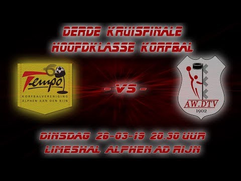 3e Play Off in de Hoofdklasse tussen Tempo 1 - AW.DTV 1