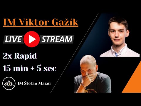 Komentovaný zápas IM Štefan Mazúr vs. IM Viktor Gažík