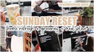✨ SUNDAY RESET / overwhelmed whole house clean + refresh + weekly grocery haul & meal plan / ecovacs