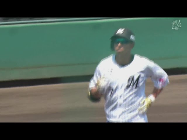 【ファーム】確信の一発!! マリーンズ・福田秀平 第2号ソロホームランで幸先よく先制!! 2023年7月28日 千葉ロッテマリーンズ 対 横浜DeNAベイスターズ