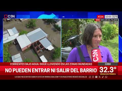 San Luis del Palmar, a town underwater