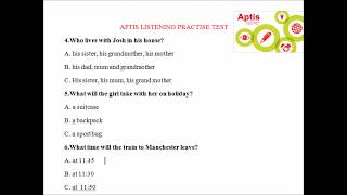 APTIS - LISTENING PRACTICE TEST SAMPLE 2
