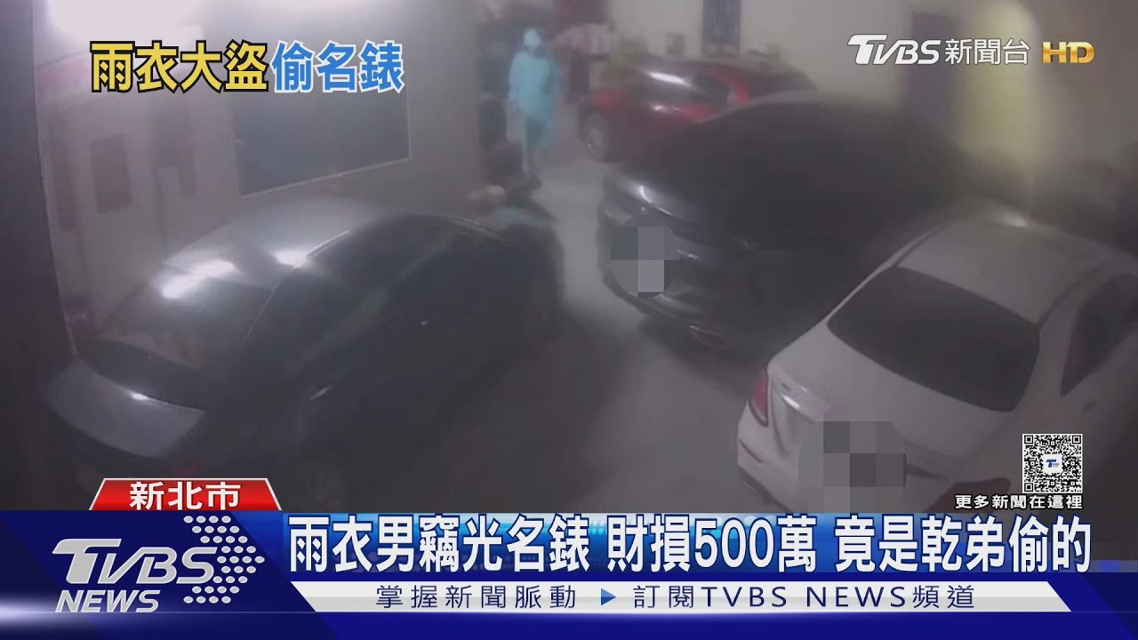 「雨衣大盜」闖入乾姐住家！偷走百達翡麗勞力士　得手500萬