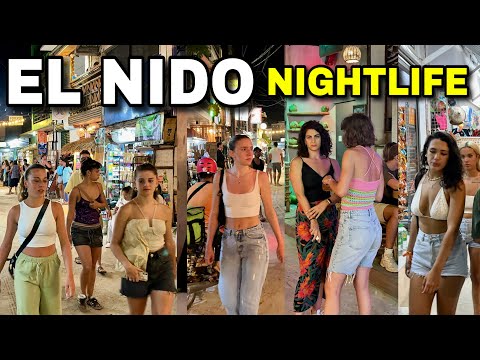 El Nido NIGHTLIFE 2024 | Night Walking Tour in Palawan Island, Philippines