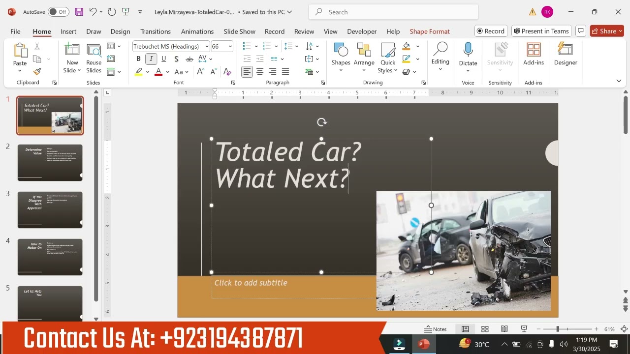 PowerPoint 2021 In Practice - Ch 1 Advanced Project 1-7/Step by Step full guide