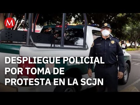 Security at the Supreme Court is reinforced ahead of the swearing-in of new ministers.