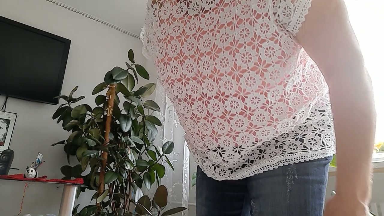 biała ażurowa bluzka   GOTOWA