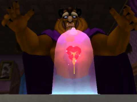 Kingdom Hearts II, English cutscene: 131 - The Trouble with Beast - HD 720p