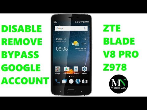 Disable Bypass Remove Google Account Lock FRP ZTE Blade V8 Pro!