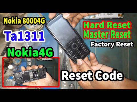 Nokia 8000 4g Ta1311 Master Reset, Hard Reset Nokia Ta1311 8000 4g, Reset Code Nokia 4g 8000 Ta1311