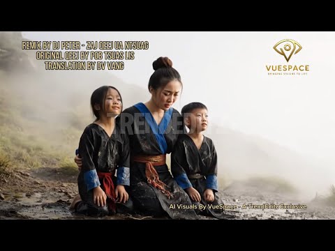 Zaj Qeej Ua Ntsuag By Pob Tsuas Lis - Song Remix By DJ Peter - AI Visuals & Translation By VueSpace 