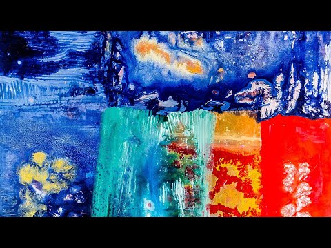 #3.  14 paintings by Firoozyves paired with 'TANGO' - music by Peter Willsher