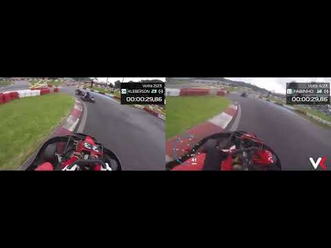 Velokart 1ª Etapa - Comparativo melhor volta 6° vs 11° colocado