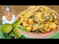 The taste of the Breadfruit curry (Del Curry) cooked with coconut milk prepared by Grandma Menu