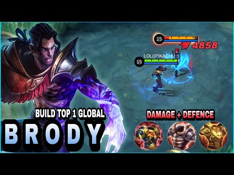 UNSTOPPABLE!! Brody Insane Damage - Build Top 1 Global Brody ~ MLBB