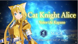 NEW CAT KNIGHT ALICE SWORD ART ONLINE