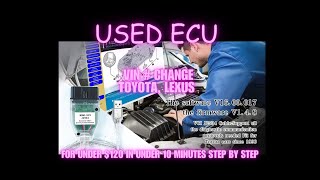 Used ECU VIN Number Change - 2014 Lexus RX450h using Techstream Toyota Scion Vehicles
